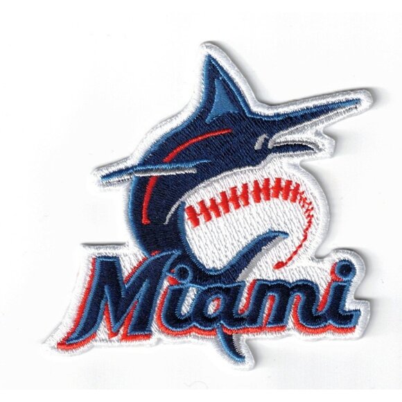 Unbranded Other - Miami Marlins Embroidered 3in Iron / Sew-On Patch